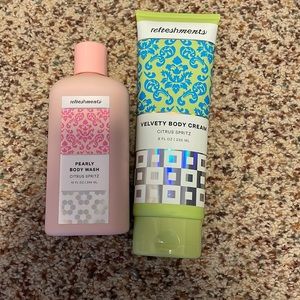 SET: Refreshments Body Wash and Body Cream